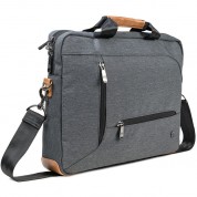 Pkg International Annex Messenger Bag Dark Gray Tan 10l