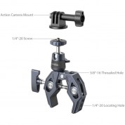 Smallrig Super Clamp 360° Ball Head Mount For Action Cameras