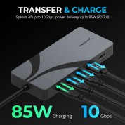 Sabrent 5-in-1 Usb4 Travel Hub Gray