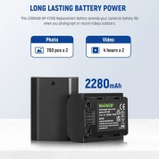 Neewer Np-fz100 Battery & Dual Charger Kit (2-pack)