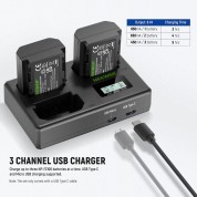 Neewer Np-fz100 Battery & Charger Kit (3-pack)