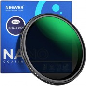 Neewer Variable Nd Filter 72mm 1.5-10 Stop