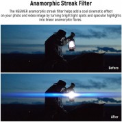 Neewer Blue Streak Effect Filter 58mm For Photography