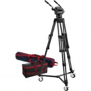 Acebil Cs-992 Tripod With Ch9 Head, Case, Dolly & Handles