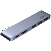 Ugreen 5-in-2 Usb-c Hub For Macbook Pro Air Space Gray