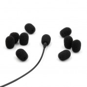 Bubblebee Lavalier Mic Foam Pop Filter, Extra-small Black, 10-pack