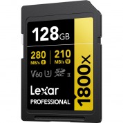 Lexar 128gb 1800x Uhs-ii Sdxc Memory Card 3-pack