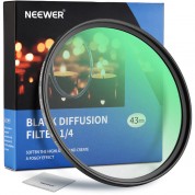 Neewer Black Diffusion Filter 43mm Grade 1/4 Cinematic Effect