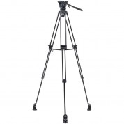 E-image 2-stage Aluminum Fluid Head Tripod Kit