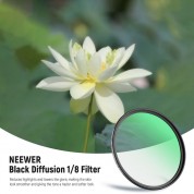 Neewer Black Diffusion Filter 40.5mm Grade 1/8 Cinematic Effect