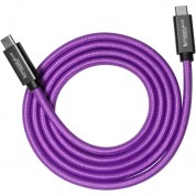 Kondor Blue Gerald Undone Usb-c 3.2 Cable 4' Purple