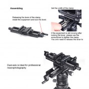 Sunwayfoto Macro Focusing Rail Lever-lock Clamp