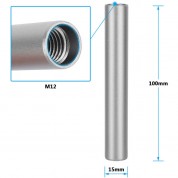 Camvate 15mm Aluminum Rod Set Titanium 3.9