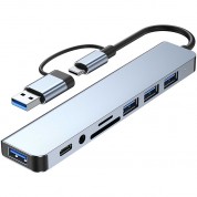 Camvate 8-in-1 Usb Docking Station Silver