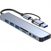 Camvate 8-in-1 Usb Docking Station Silver