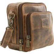 Gillis London Hands-free Leather Camera Bag Brown