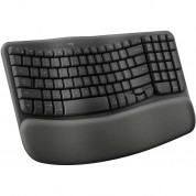 Logitech Wave Keys Wireless Ergonomic Keyboard Graphite