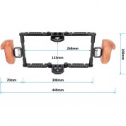 Camvate Monitor Cage Kit For 5-7