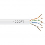 Black Box Gigabase Cat5e 350mhz Ethernet Cable 1000ft White