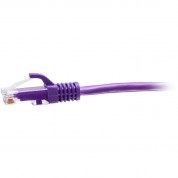 C2g Cat6a Slim Ethernet Patch Cable 15' Purple Utp