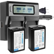 Sony Np-fw50 Battery & Dual-bay Lcd Charger Kit