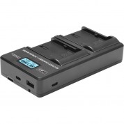 Vidpro Vdl-105 Dual Bay Lcd Charger Power Bank Dmw-blk22