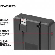 Vidpro Vdl-11 4.2v Dual Bay Lcd Charger