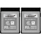 Exascend 512gb Cfexpress Type B Memory Card (2-pack)