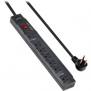 Watson 7-outlet Surge Protector 1200 Joules Black