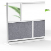 Luxor Modular Room Divider With Whiteboard, 53x48