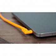 Tetherpro Dual Right-angle Usb-c Cable 15' Orange