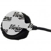 Viviana Fur Lavalier Microphone Cover Round Black