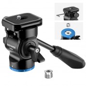 Neewer Gm24 Metal Fluid Tripod Head Black Blue