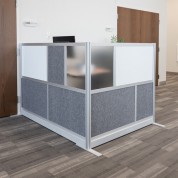 Luxor Modular Room Divider With Whiteboard, 53x48