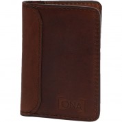 Ona Business Credit Card Wallet Antique Cognac