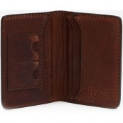 Ona Business Credit Card Wallet Antique Cognac