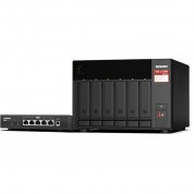 Qnap Ts-673a Nas With Qsw-1105-5t Switch