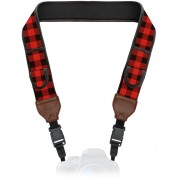 Usa Gear Trueshot Neoprene Shoulder Holster Camera Strap Red Plaid