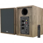 Pyle Active Bluetooth Bookshelf Speakers Wood Pair