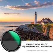 K&f Concept Nano-d Variable Nd Filter 77mm 1-5 Stop