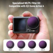 Neewer Nd/pl Filter Set For Dji Osmo Action 4