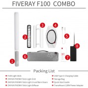 Zhiyun Fiveray F100 Rgb Led Light Stick Combo 19.8