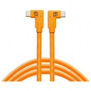 Tetherpro Dual Right-angle Usb-c Cable 15' Orange