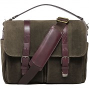 Ona Brixton Camera Laptop Messenger Bag Canvas Olive