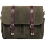 Ona Brixton Camera Laptop Messenger Bag Canvas Olive