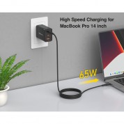 65w Gan Ii 3-port Usb-c/usb-a Wall Charger By Ezquest