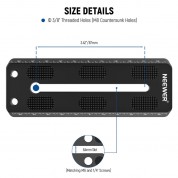 Neewer Rail Bar Vixen-style Dovetail Plate For Telescopes