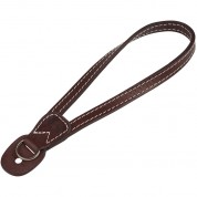 Oberwerth Lahn Camera Hand Strap Dark Brown Beige Stitching