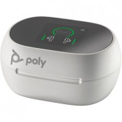 Poly Voyager Free 60+ Uc Earbuds White Sand Microsoft Teams