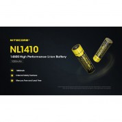 Nitecore 14500 Li-ion Rechargeable Battery 3.7v 1000mah